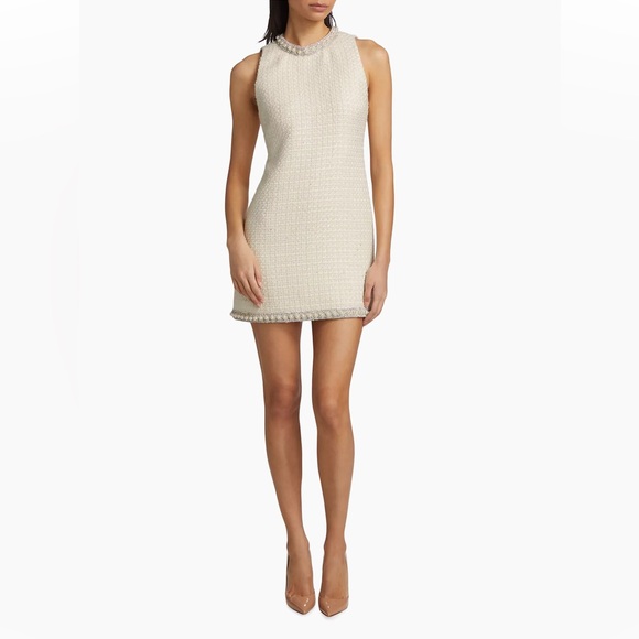 Alice + Olivia Coley Embellished Tweed Minidress - Picture 3 of 11